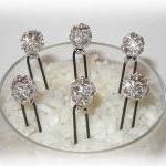 Bliss Silver Hairpins